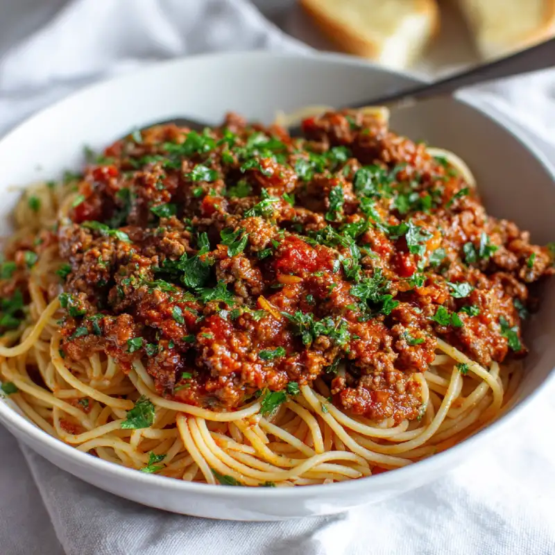 AIP Spaghetti and Herb Meat Sauce: Delicious Recipe