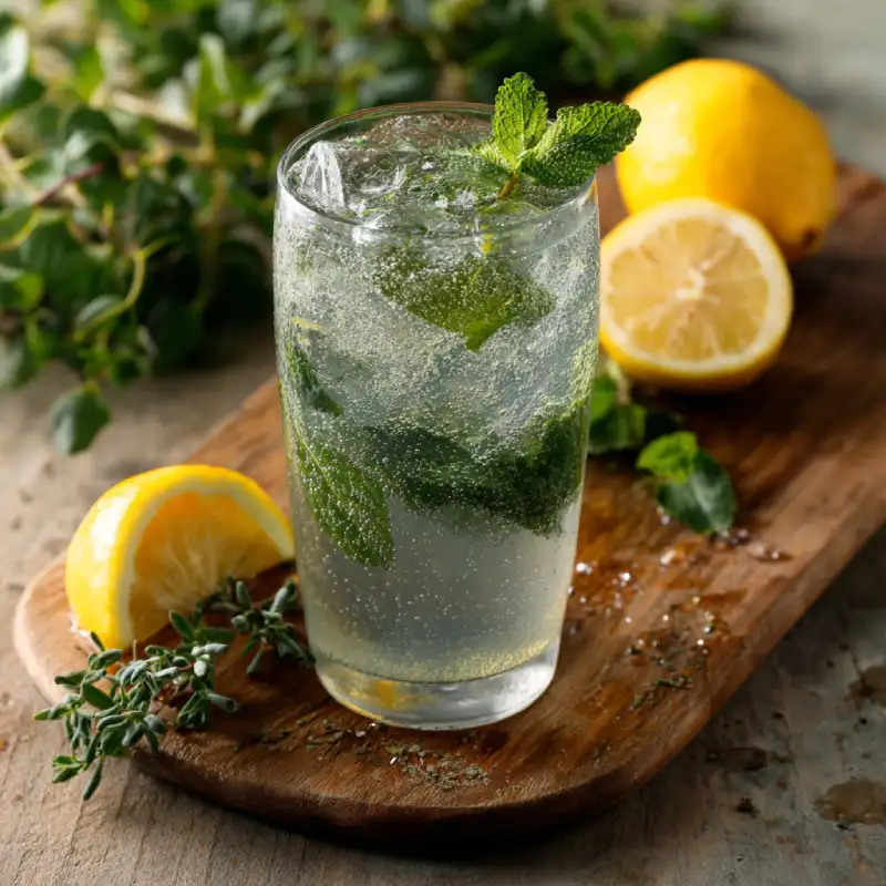 Delicious Salty Mint Lemon Soda Recipe