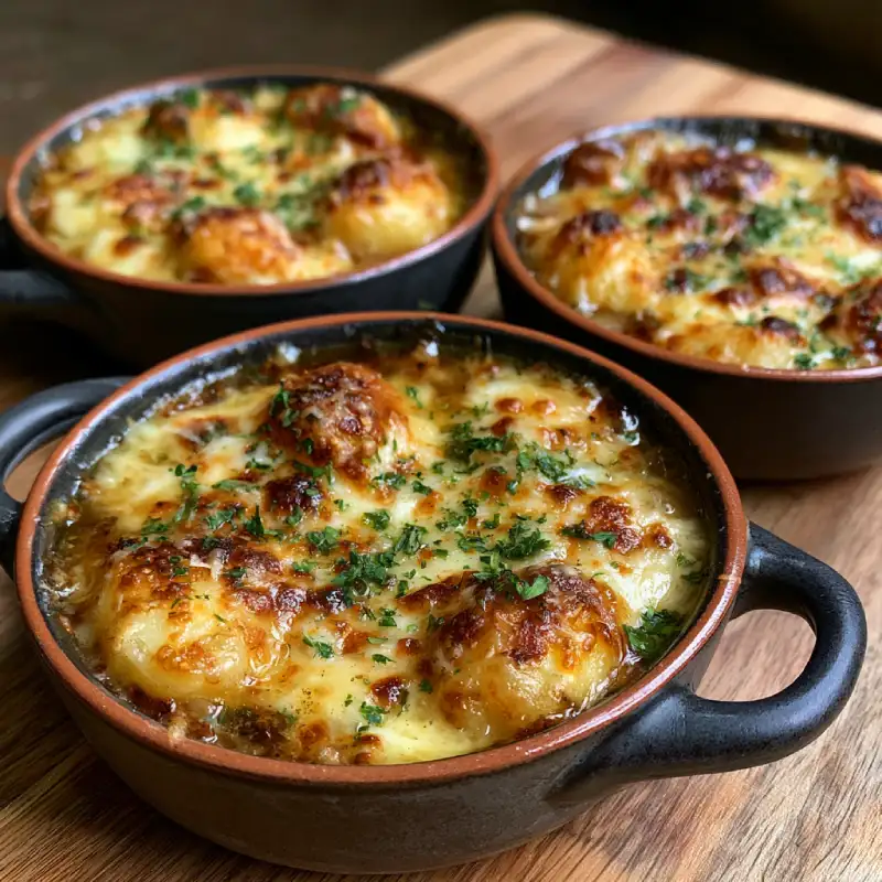 French Onion Gnocchi Soup